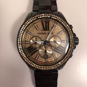 Black and Gold Michael Kors Watch